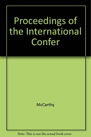 Proceedings of the International Confererence