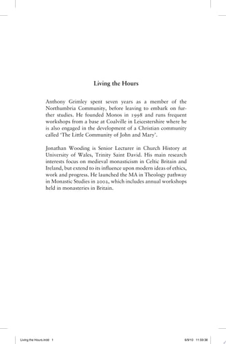 Living the Hours Monastic Spirituality in Everyday Life