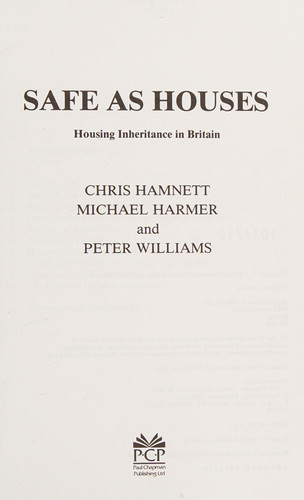 Safe as Houses Housing Inheritance in Britain