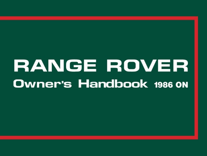 Range Rover 1986-1988