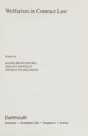 Welfarism in Contract Law