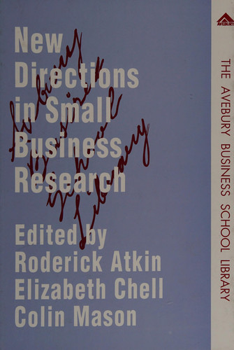 New Directions in Small Business Research