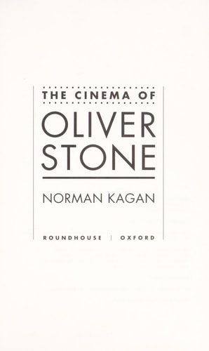 The Cinema of Oliver Stone