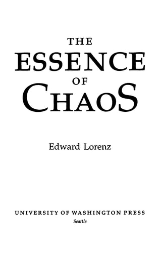 The Essence Of Chaos