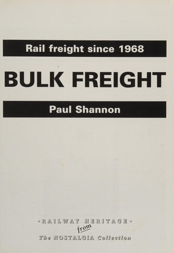 Rail Freight Since 1968