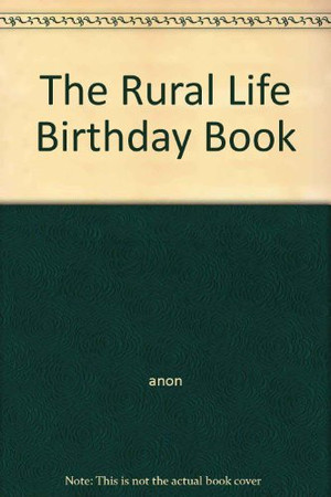 Rural life birthday book, address & telephone book