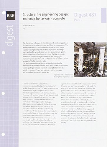 Structural Fire Engineering Design Materials Behaviour - Concrete