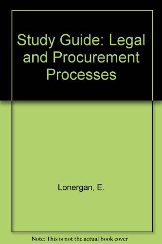 Study Guide: Legal and Procurement Processes