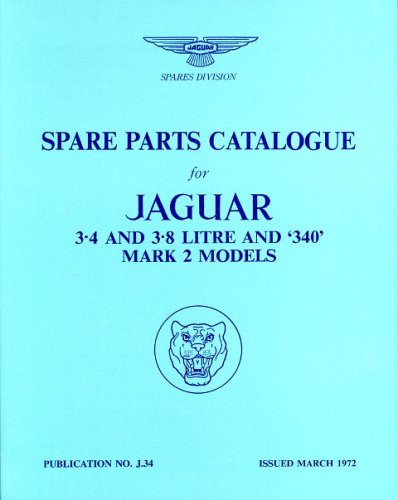 Jaguar Mk. II 3.4, 3.8 and 340 Parts Catalogue