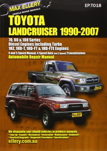 Toyota Landcruiser 1990-2007 Automobile Repair Manual Diesel Engines including Turbo