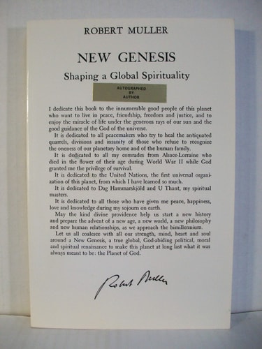 New Genesis (Shaping a Global Spirituality)