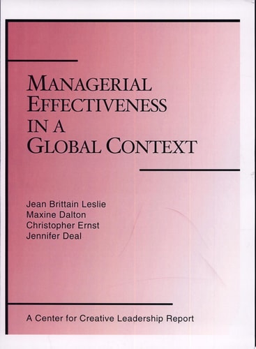 Managerial Effectiveness in a Global Context
