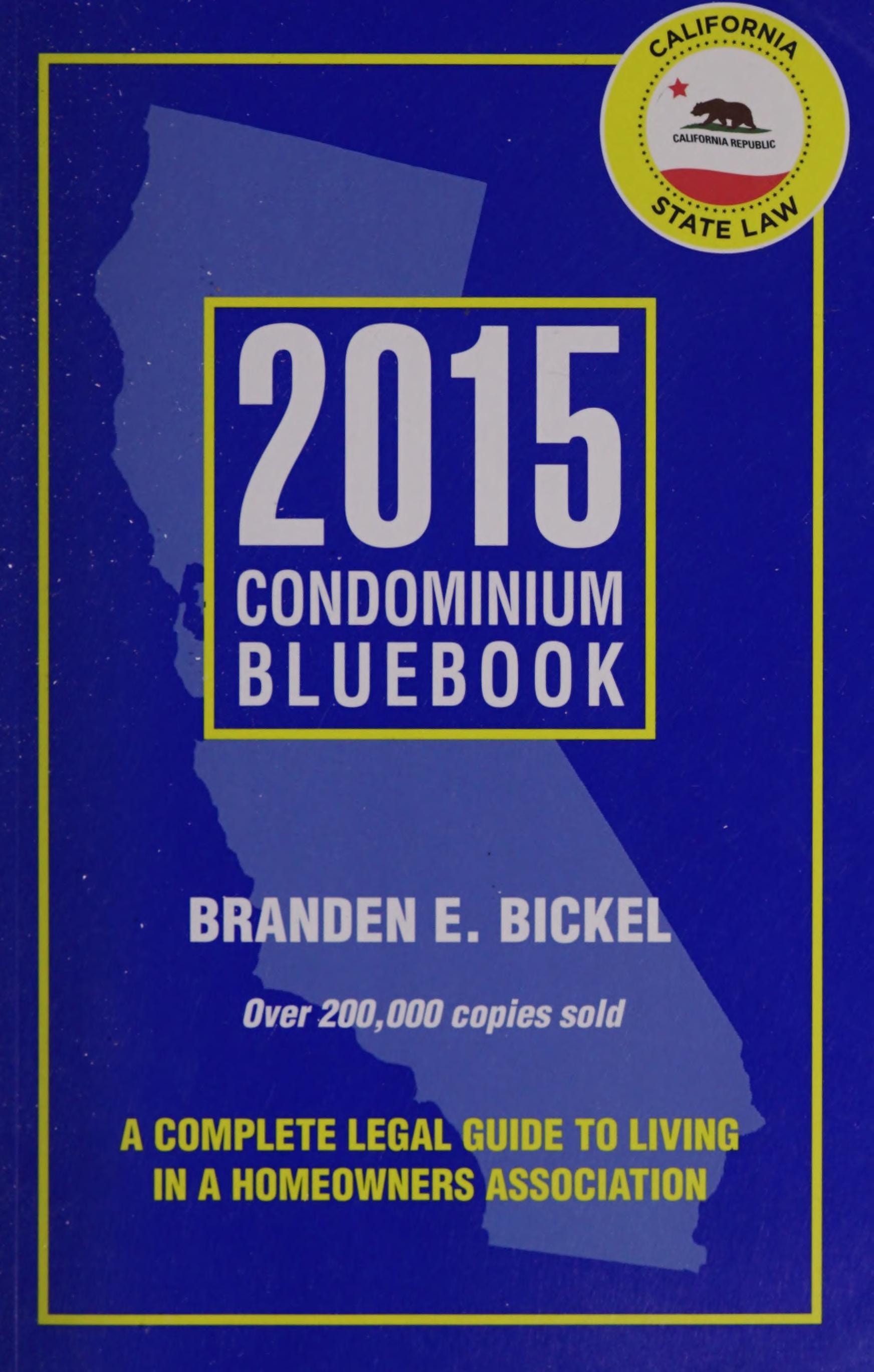 2015 Condominium Bluebook for California