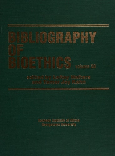 Bibliography of Bioethics