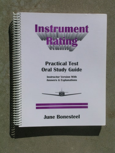 Instrument Rating Practical Test Oral Study Guide