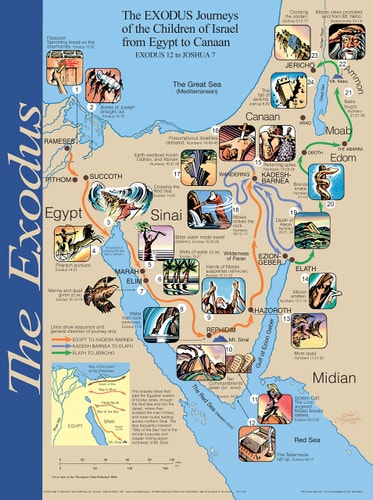 EXODUS WALL MAP.