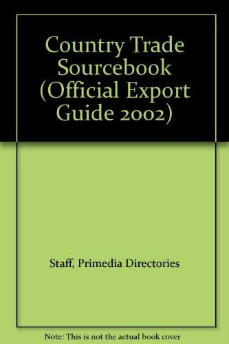 Country Trade Sourcebook 2002