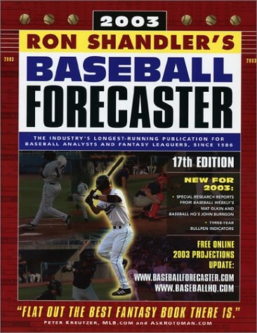Ron Shandler's Baseball Forecaster 2003
