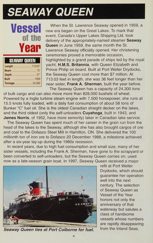 Know Your Ships 1999 Guide to Boats and Boatwatching on the Great Lakes and St. Lawrence Seaway