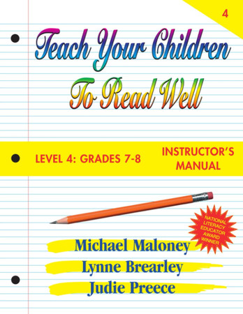 Teach Your Children to Read Well Level 4 Instructor's Manual
