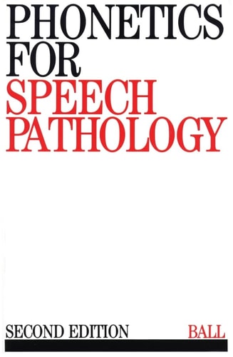 Phonetics for Speech Pathology