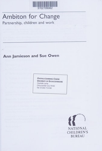 Ambiton for Change Partnership, Children and Work