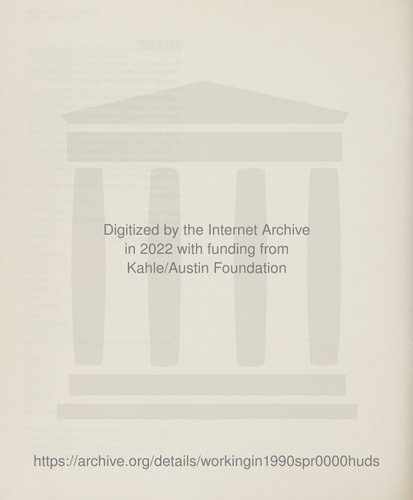Working in the 1990s The Provisional Findings of the Attitudes to Work Survey