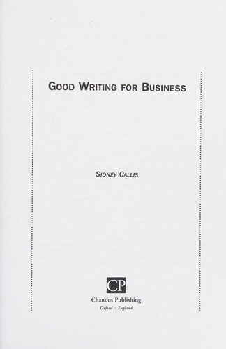 Good writing for business