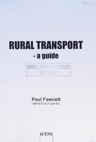Rural Transport A Guide