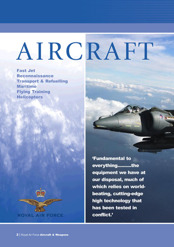 Royal Air Force combat aircraft & air launched weapons, 2005