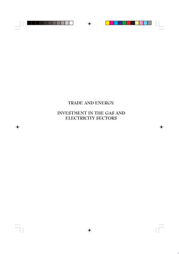 Trade and Energy Investment in the Gas and Electricity Sectors