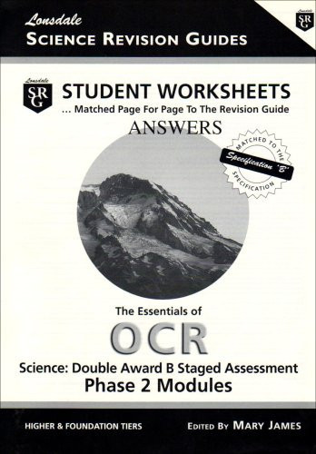 Essentials of Ocr Science (Phase 2) Student Worksheets - Answer Book