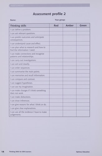 Thinking Skills for SEN Learners Practical Strategies for Developing Thinking and Learning