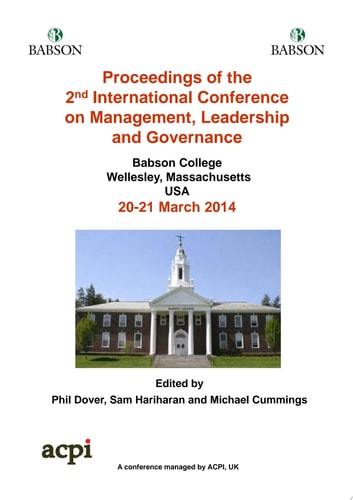 ICMLG2014 Proceedings of the 2nd International Conference on Management, Leadership and Governance ICMLG 2014