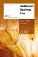 Australian Business Law 2013