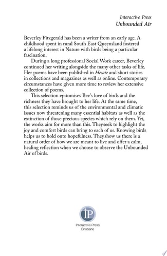 Unbounded Air: a collection about birds and their world