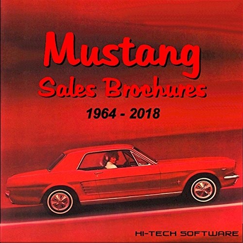 Ford Mustang Sales Brochures 1964-2022