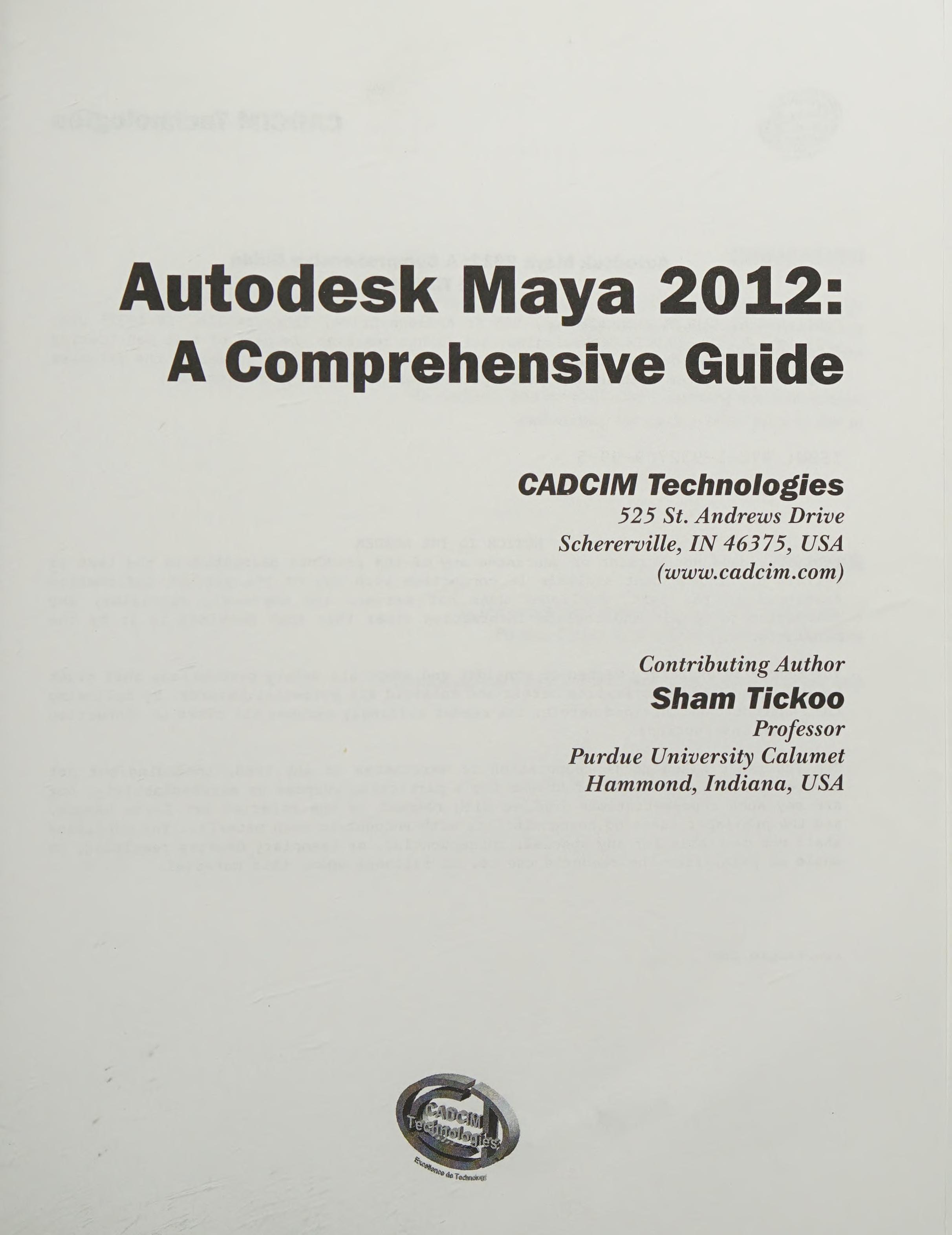 Autodesk Maya 2012: A Comprehensive Guide