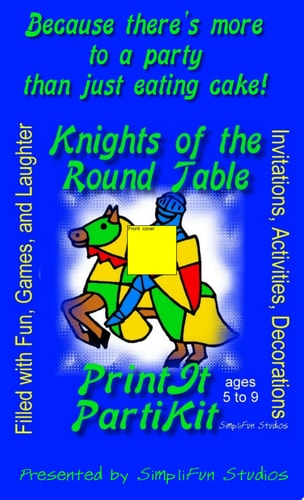 Children's Knights of the Round Table Birthday Party Kit and Party Games Filled with Fun, Games and Laughter