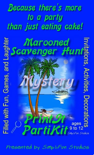 Marooned Scavenger Hunt for 10 Girls Mystery Party Kit Filled with Fun, Games and Laughter