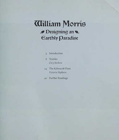 William Morris: designing an earthly paradise