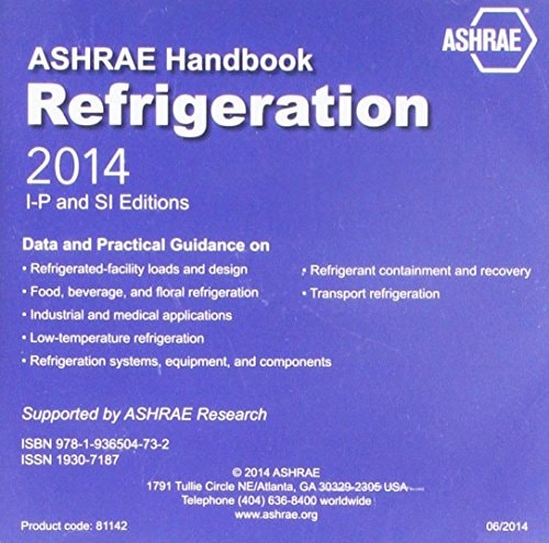 2014 ASHRAE Handbook -- Refrigeration (CD)