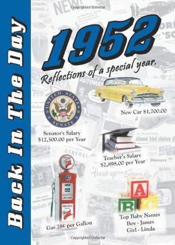 1952 Back In The Day - 24-page Greeting Card / Booklet with Envelope (5 x 7 Size)