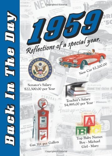 1959 Back In The Day - 24-page Greeting Card / Booklet with Envelope (5 x 7 Size)