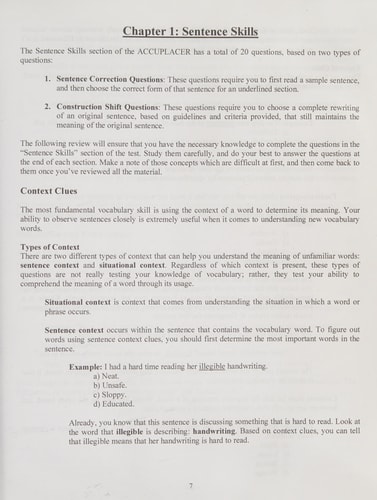 Accuplacer Test Prep Complete Study Guide and Practice Test Questions