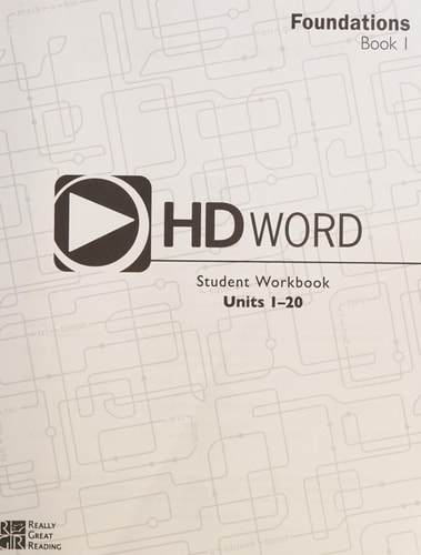 HD Word Student Workbook Units 1-20, Essentials: Book 1