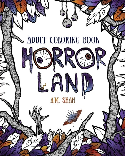 Adult Coloring Book Horror Land