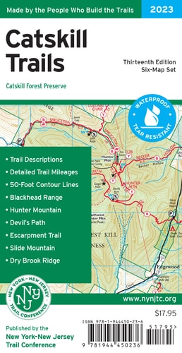 Catskill Trails Map, 2023: Catskill Forest Preserve