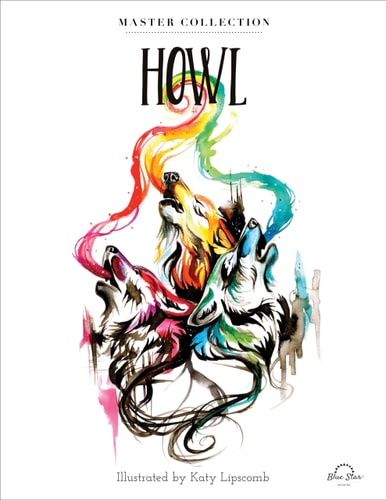 Howl Stress Relieving Adult Coloring Book, Master Collection