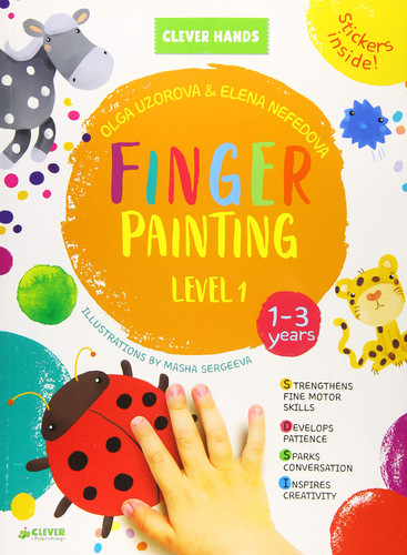 Finger Painting. Level 1 Stickers Inside! Strengthens Fine Motor Skills, Develops Patience, Sparks Conversation, Inspires Creativity